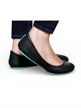 TIEKS Black Ballet LEATHER Ballet Flats